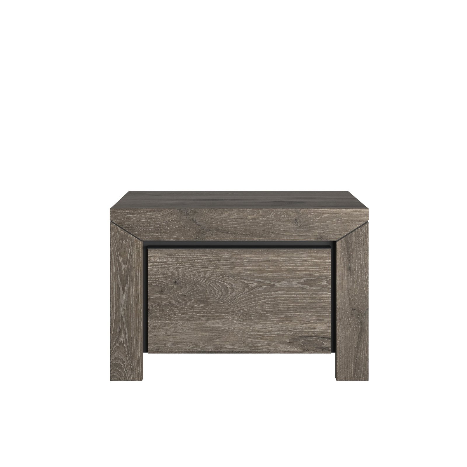 Nachttisch 1 schublade Braun BRUGGE Eiche braun viking