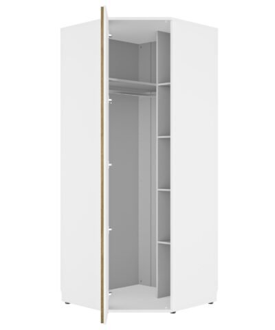 Dressing d'angle 1 porte Blanc ENZO Blanc – Image 3