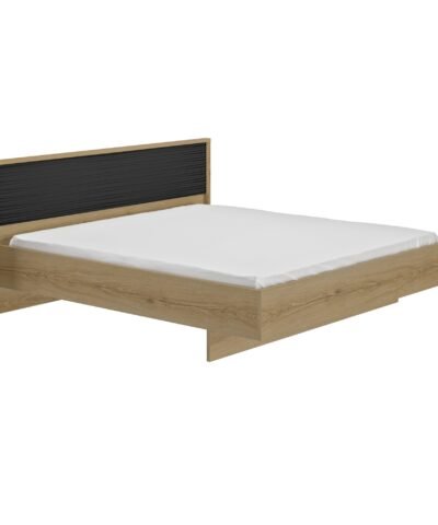 Alternative view of Lit  OTELLO Noir mat OTEL BL LIT 180X200