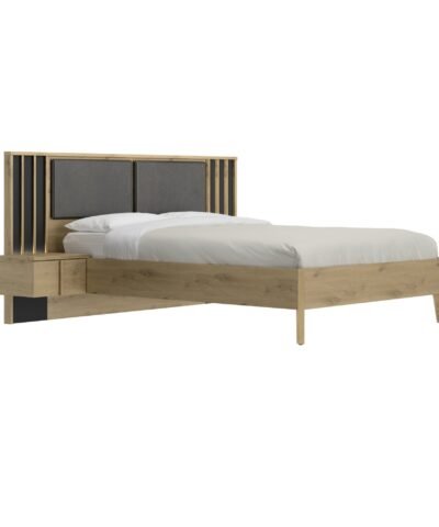 Alternative view of Bett nachttische verkleidung Beige RIVOLI artisan Eiche 140X200