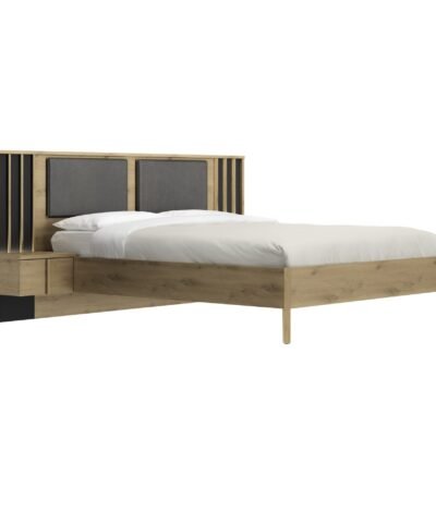 Alternative view of Bett nachttische verkleidung Beige RIVOLI Eiche artisan 160X200