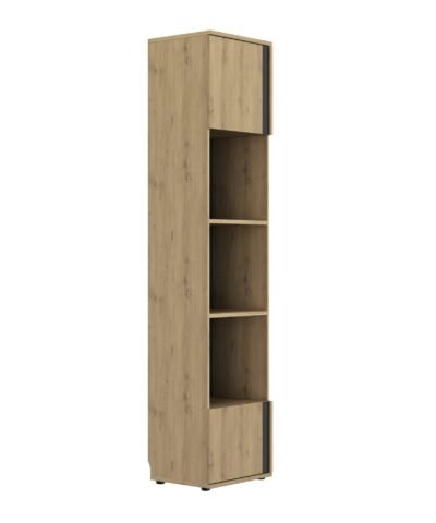 Alternative view of Bettbrücke, 2-türig, 3-nischen L50 Beige RIVOLI Eiche artisan