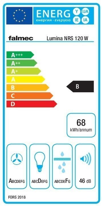 Hotte de ventilation EVO LUMINA NRS 120 W FALMEC