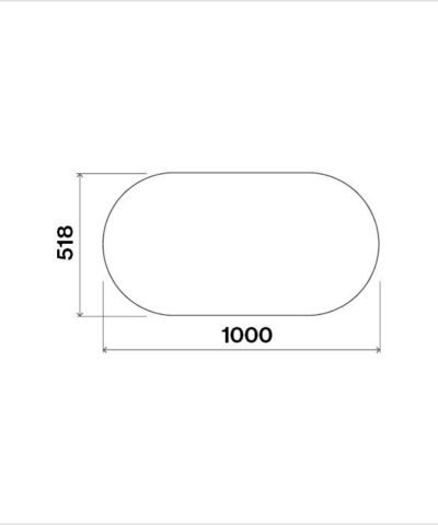 Hotte de ventilation îlot MATERIA ISOLA 100 FALMEC