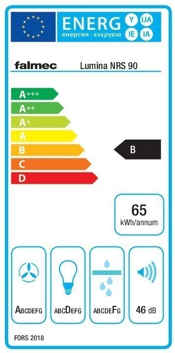 Hotte de ventilation EVO LUMINA NRS 90 FALMEC