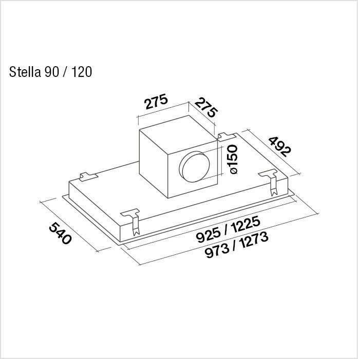 Hotte de ventilation STELLA ISOLA 90 FALMEC