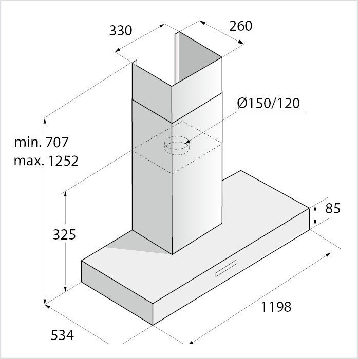 Hotte de ventilation ELEMENTS CW41230G ASKO