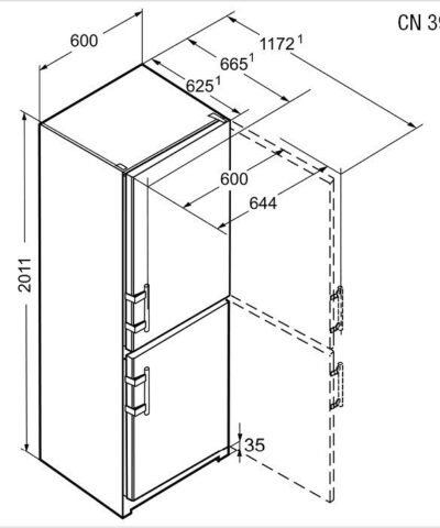 CN-3915-21 LIEBHERR Combinés réfrigérateurs-congélateurs