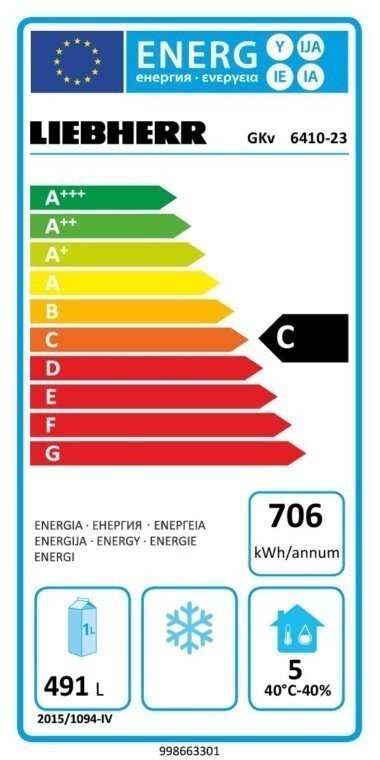 GKV-6410-23 LIEBHERR Réfrigérateur ventilé gastro