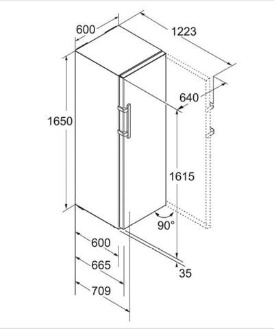 KEF-3730-21 LIEBHERR Réfrigérateur indépendant BluPerformance