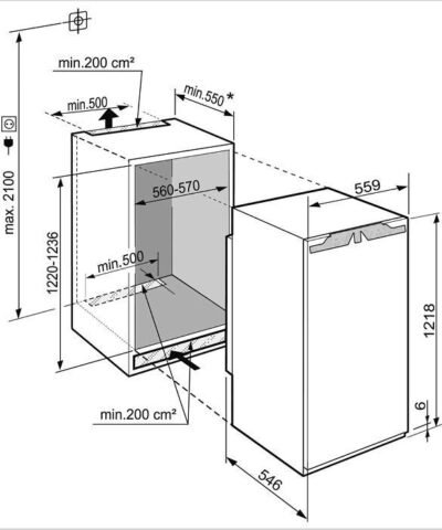 IRD-4121-20 LIEBHERR Réfrigérateur