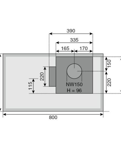 INTEGRAL 80 FB SLI FORS Induction avec hotte intégrée