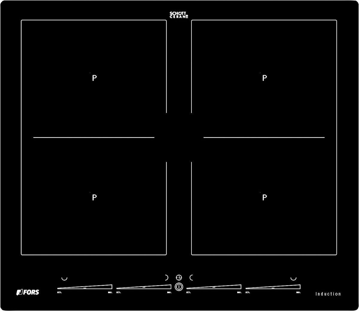 FORS Plan de cuisson induction 60 cm TIFST 644 FB