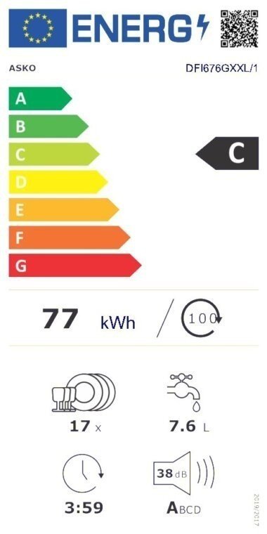 ASKO Lave-vaisselle intégré Style 60 cm DFI676GXXL/1