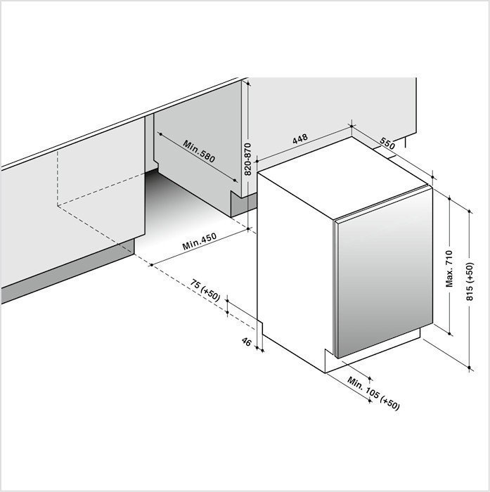 DE DIETRICH Lave-vaisselle 45 cm DV01044J