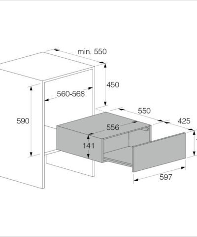 ASKO Tiroir chauffant Craft 60 cm ODW8127B