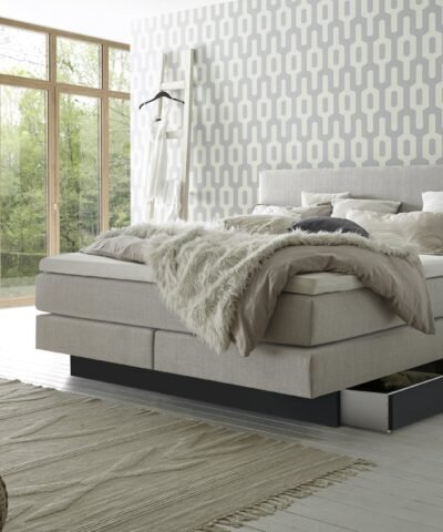 Alternative view of Lit boxspring incl. espace de rangement Denver Hasena 160x200 cm Gris / Anthracite