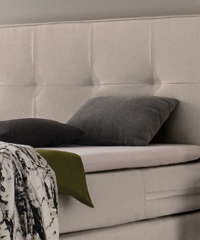 Lit boxspring incl. espace de rangement Miami Hasena 140x200 cm Beige / Anthracite – Image 3