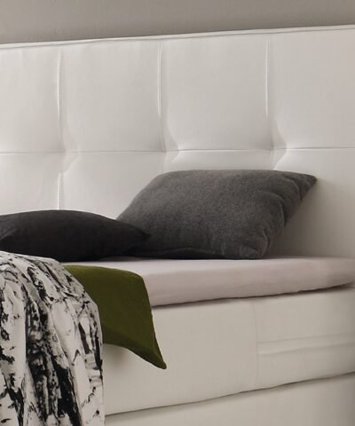 Lit boxspring incl. espace de rangement Miami Hasena 140x200 cm Blanc / Anthracite – Image 3