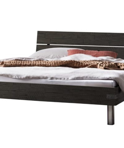 Lit Duno Hasena 160x200 cm Gris/Argenté