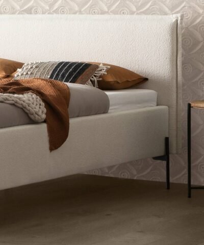 Alternative view of Lit Nora Hasena 140x200 cm Anthracite / Blanc