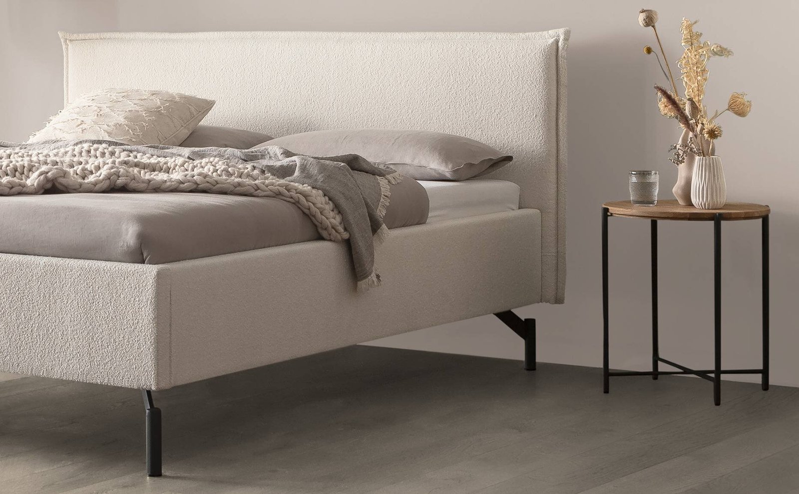 Bett Marla Hasena 140x200 cm Anthrazit / Weiß – Bild 2