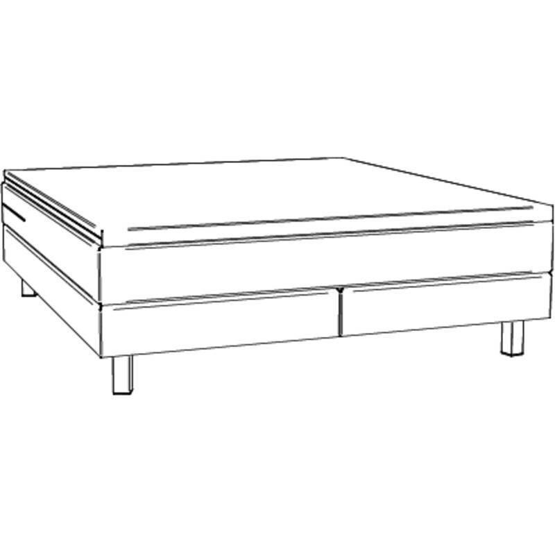 Boxspring bett Basio Hasena 160x200 cm Grau / Weiß – Bild 3