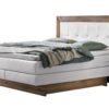 Lit boxspring incl. espace de rangement Texas Hasena 180x200 cm Blanc / Brun