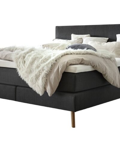 Lit boxspring Costa Hasena 180x200 cm Anthracite / Brun