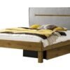 Bett Anna Hasena Eiche massivholz-390-Alpina lightgrey 160x200 cm Grau / Braun