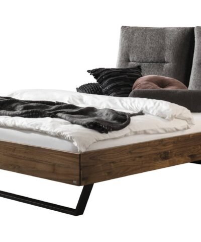 Lit Totti Hasena Noyer massif 751-Fusio anthracit 160x200 cm Anthracite / Brun