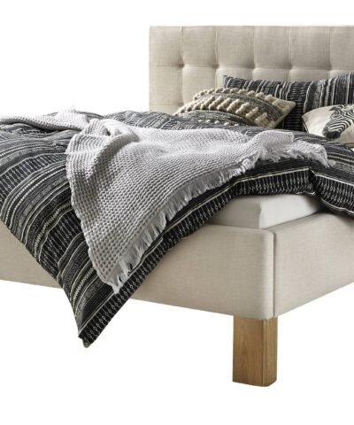 Bett Noemi Hasena 180x200 cm Beige / Braun
