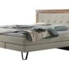 Boxspring bett Oakland Hasena 140x200 cm Grau / Beige / Braun