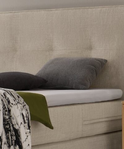 Alternative view of Lit boxspring Lodge Hasena 140x200 cm Beige / Brun