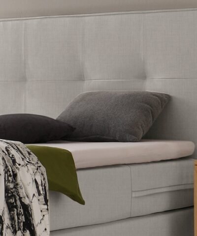 Alternative view of Lit boxspring Lodge Hasena 160x200 cm Gris / Brun