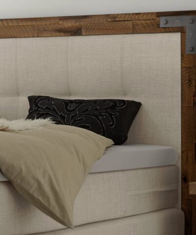 Alternative view of Lit boxspring Memphis Hasena 160x200 cm Beige / Brun