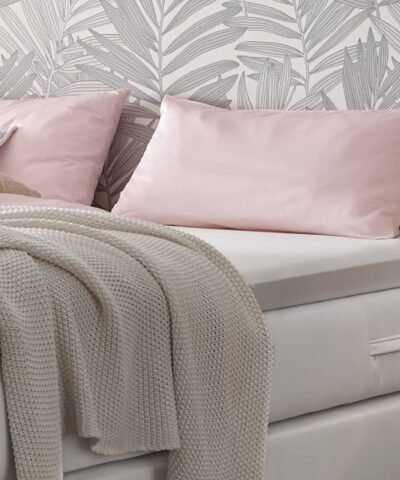 Alternative view of Lit boxspring Isoba Hasena 160x200 cm Blanc / Brun