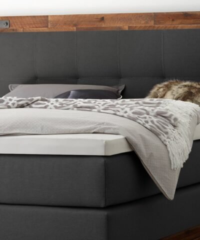Alternative view of Lit boxspring Chicago Hasena 180x200 cm Anthracite / Brun