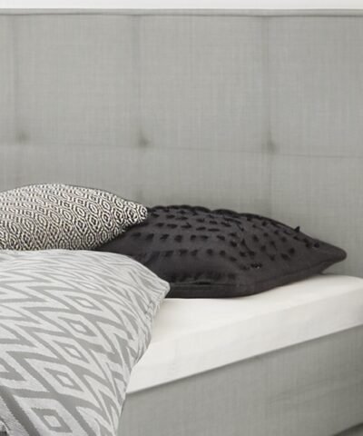 Alternative view of Lit boxspring Boston Hasena 160x200 cm Gris / Brun