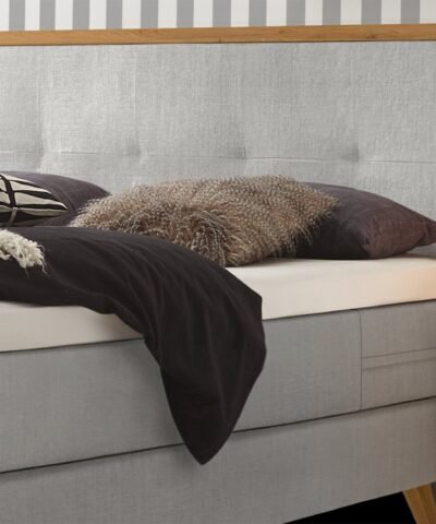 Alternative view of Lit boxspring Nordic Hasena 140x200 cm Gris / Brun