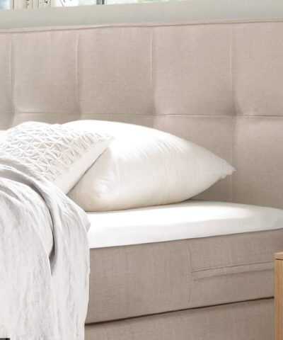 Alternative view of Lit boxspring Bella Hasena 160x200 cm Beige / Brun