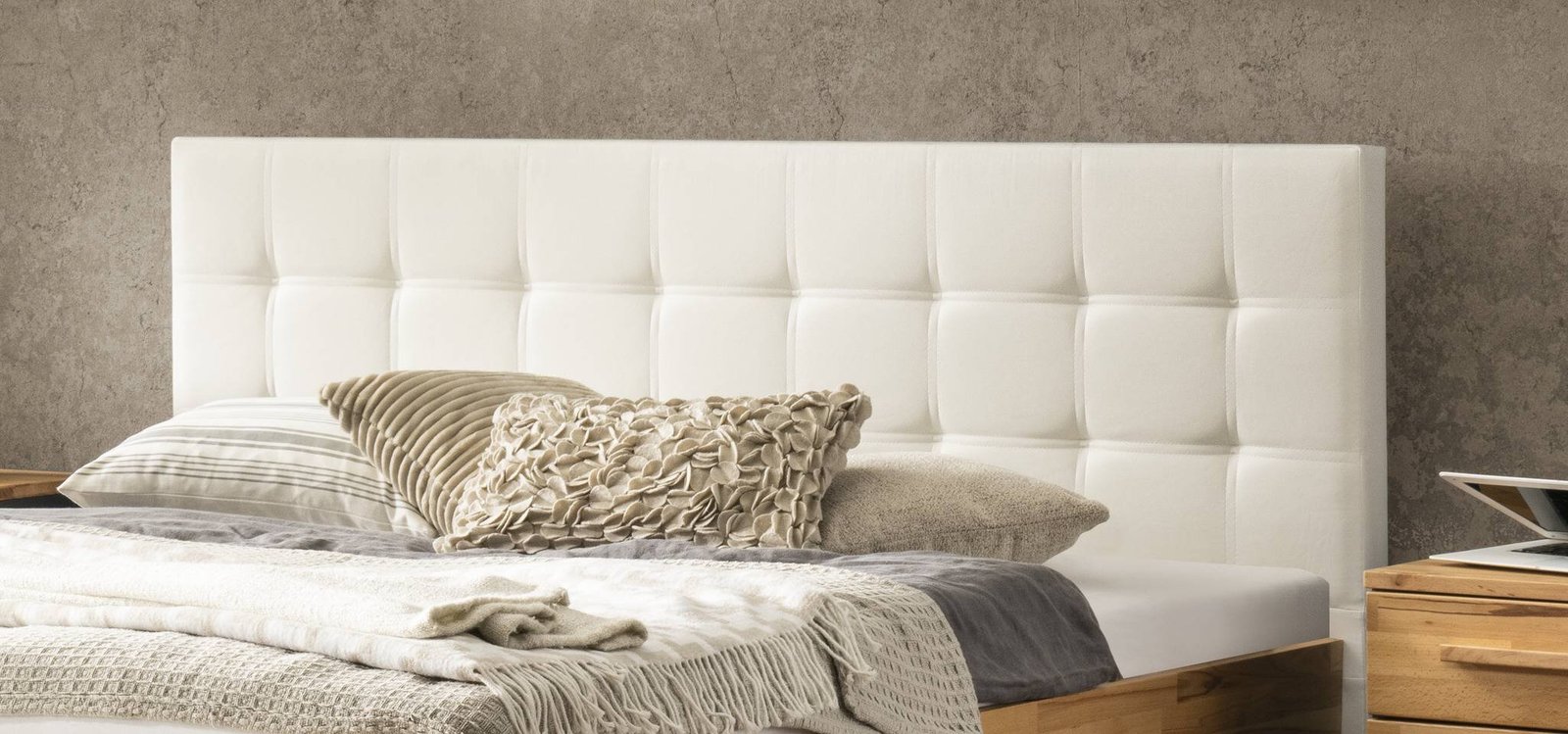 Lit Alcamo Hasena Hêtre coeur rouge bois massif 323-Kul white 180x200 cm Blanc / Brun – Image 2