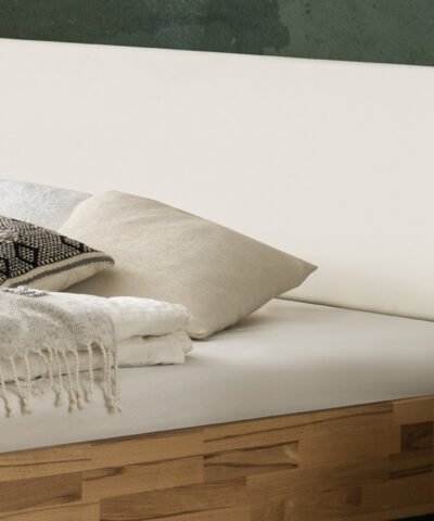 Alternative view of Lit Parete Hasena Hêtre coeur rouge bois massif 323-Kul white 100x200 cm Gris / Blanc / Brun