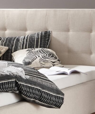 Alternative view of Bett Noemi Hasena 180x200 cm Beige / Braun