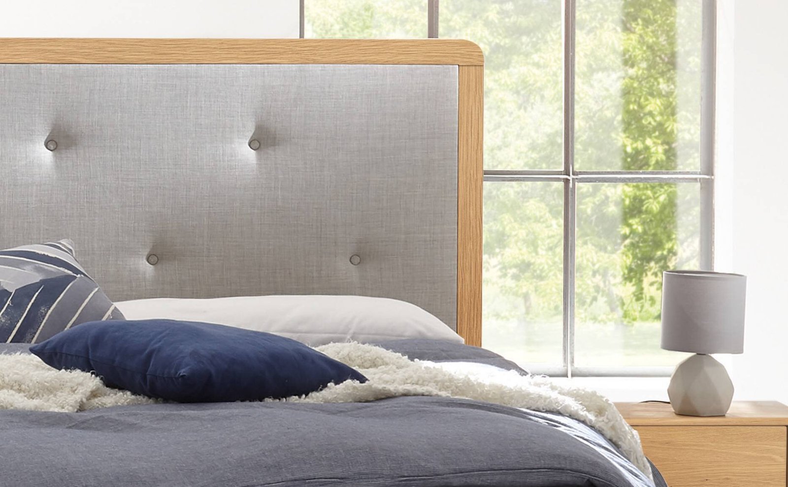 Bett Silento Hasena 140x200 cm Grau / Braun – Bild 2