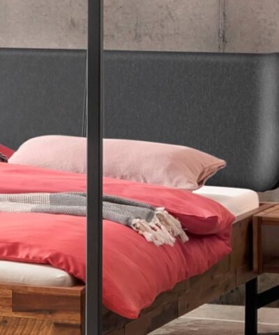 Alternative view of Lit Bogina Hasena 180x200 cm Anthracite / Gris / Brun