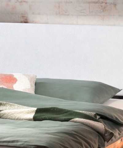 Alternative view of Lit Golea Hasena 100x200 cm Blanc / Brun