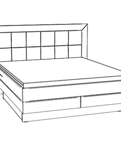 Boxspring bett inkl. stauraum Texas Hasena 180x200 cm, Weiß / Braun – Bild 4