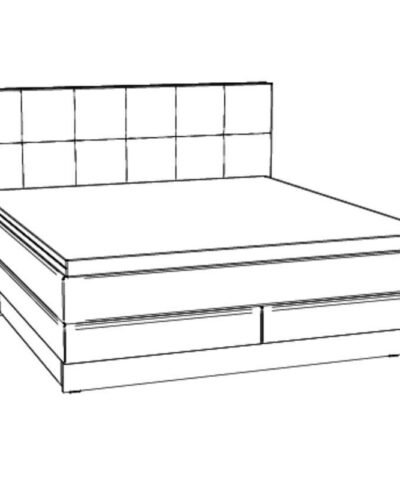 Lit boxspring incl. espace de rangement Miami Hasena 180x200 cm Anthracite / Brun – Image 4