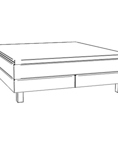 Lit boxspring Isoba Hasena 160x200 cm Anthracite / Brun – Image 3